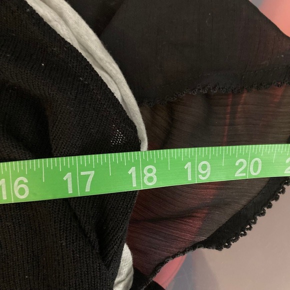 Project Social T Shirt Womens Sz L Black Open Knit Scoop Neck Racerback Tank - Picture 8 of 9